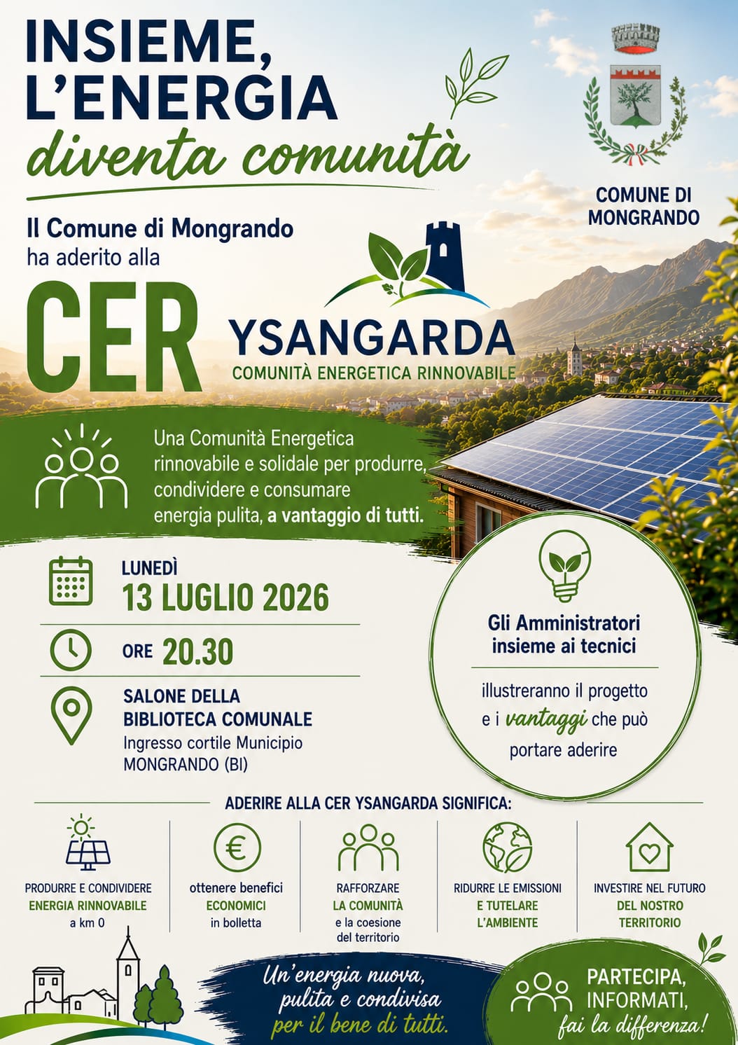 Locandina evento con informazioni riguardanti data e luogo