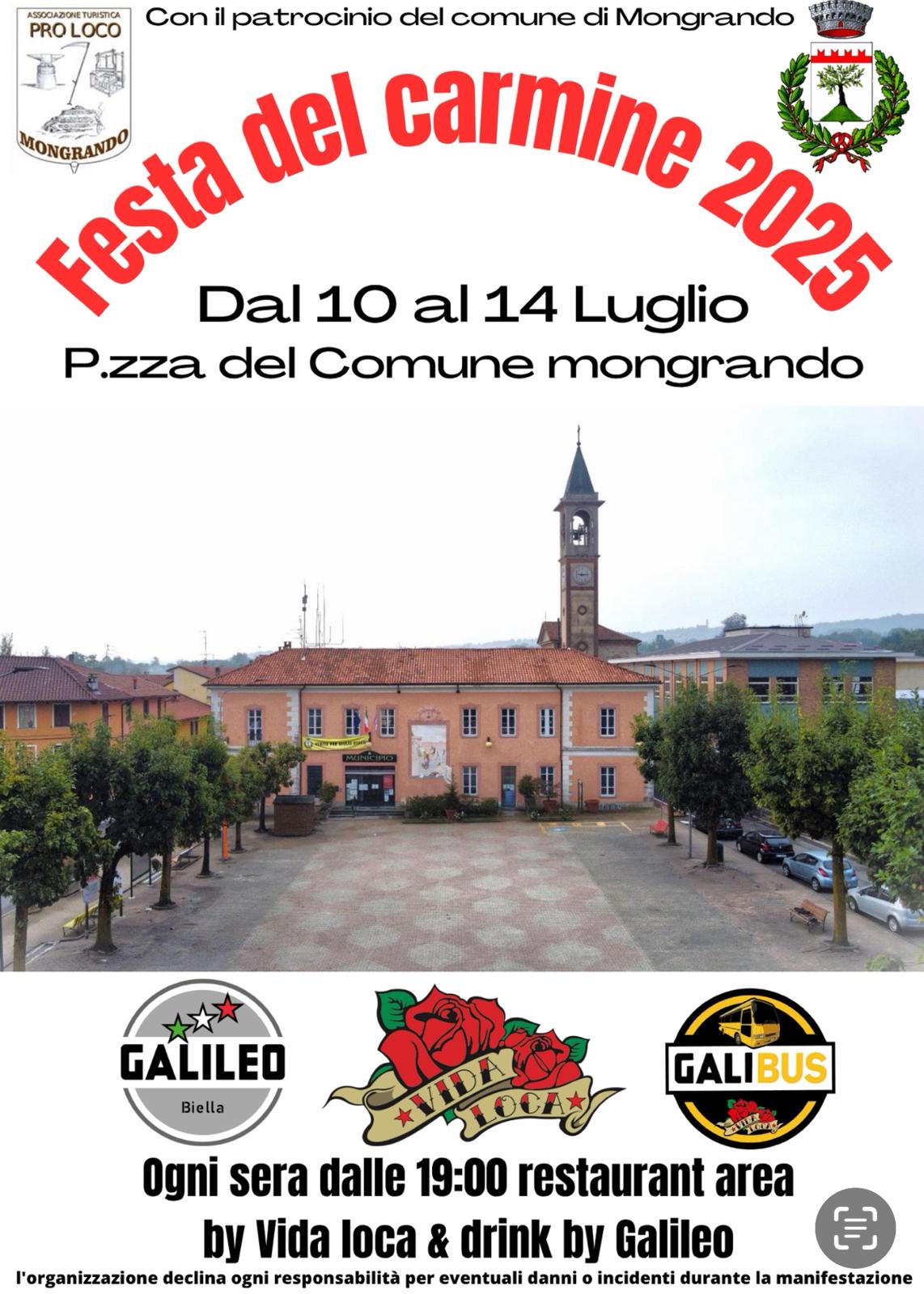 Locandina Festa del Carmine 2025