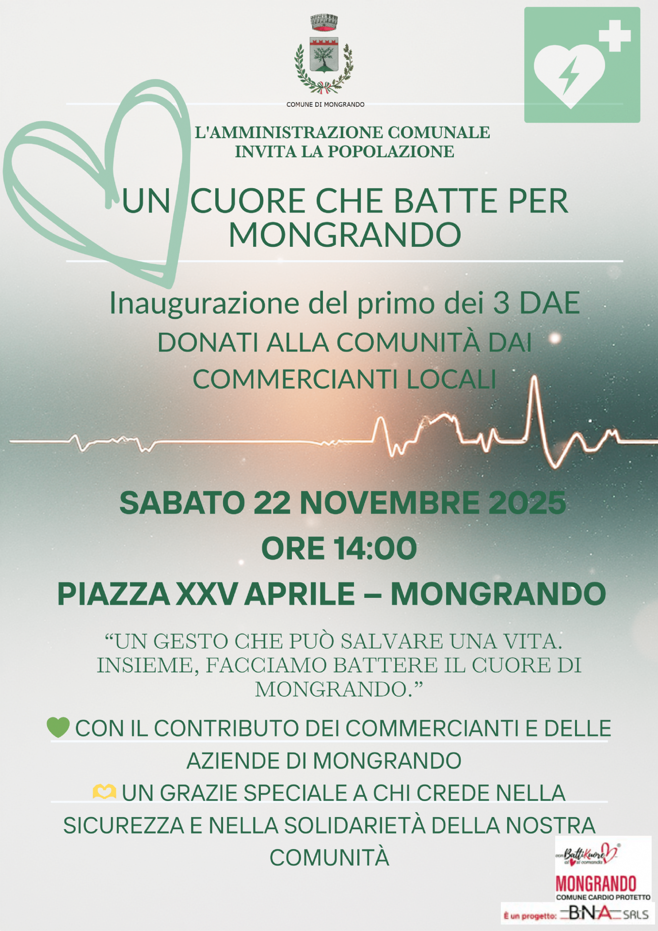 Locandina Un cuore che batte per Mongrando