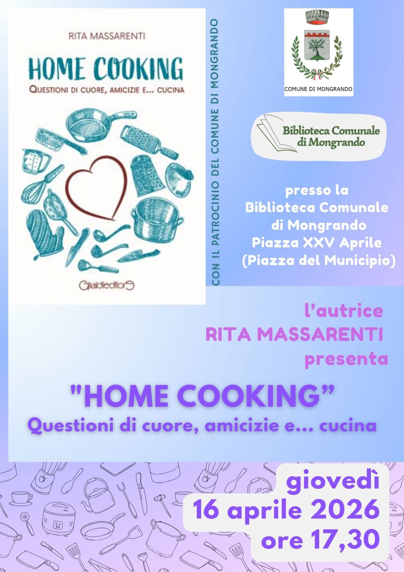 Locandina dell'evento. Riporta le stesse informazioni presenti nel testo dell'articolo.