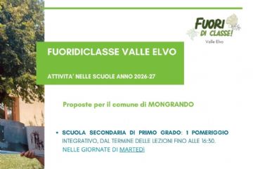 Progetto “Fuori di Classe – Valle Elvo”2026/2027 - Apertura iscrizioni