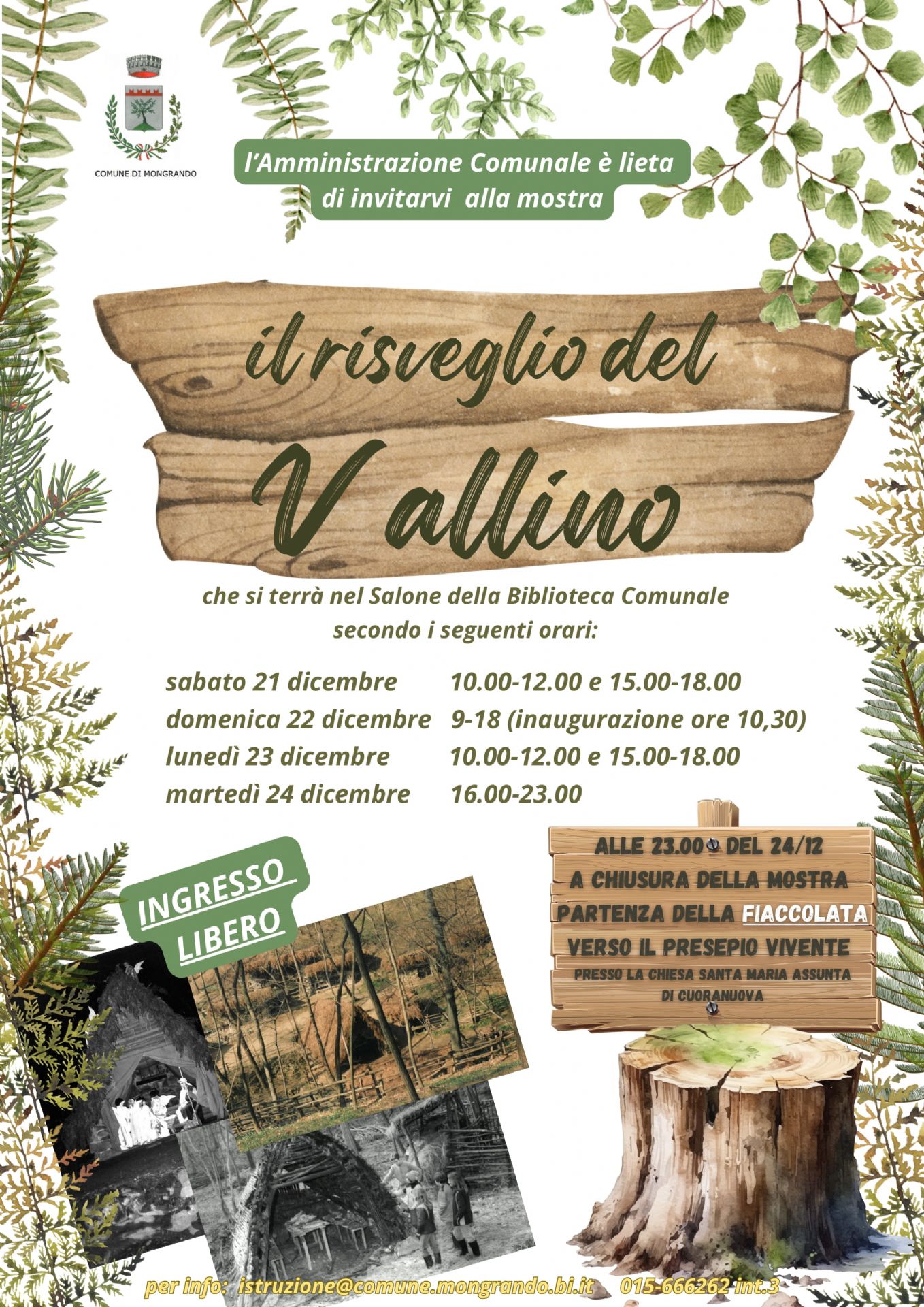 Locandina mostra il risveglio del Vallino