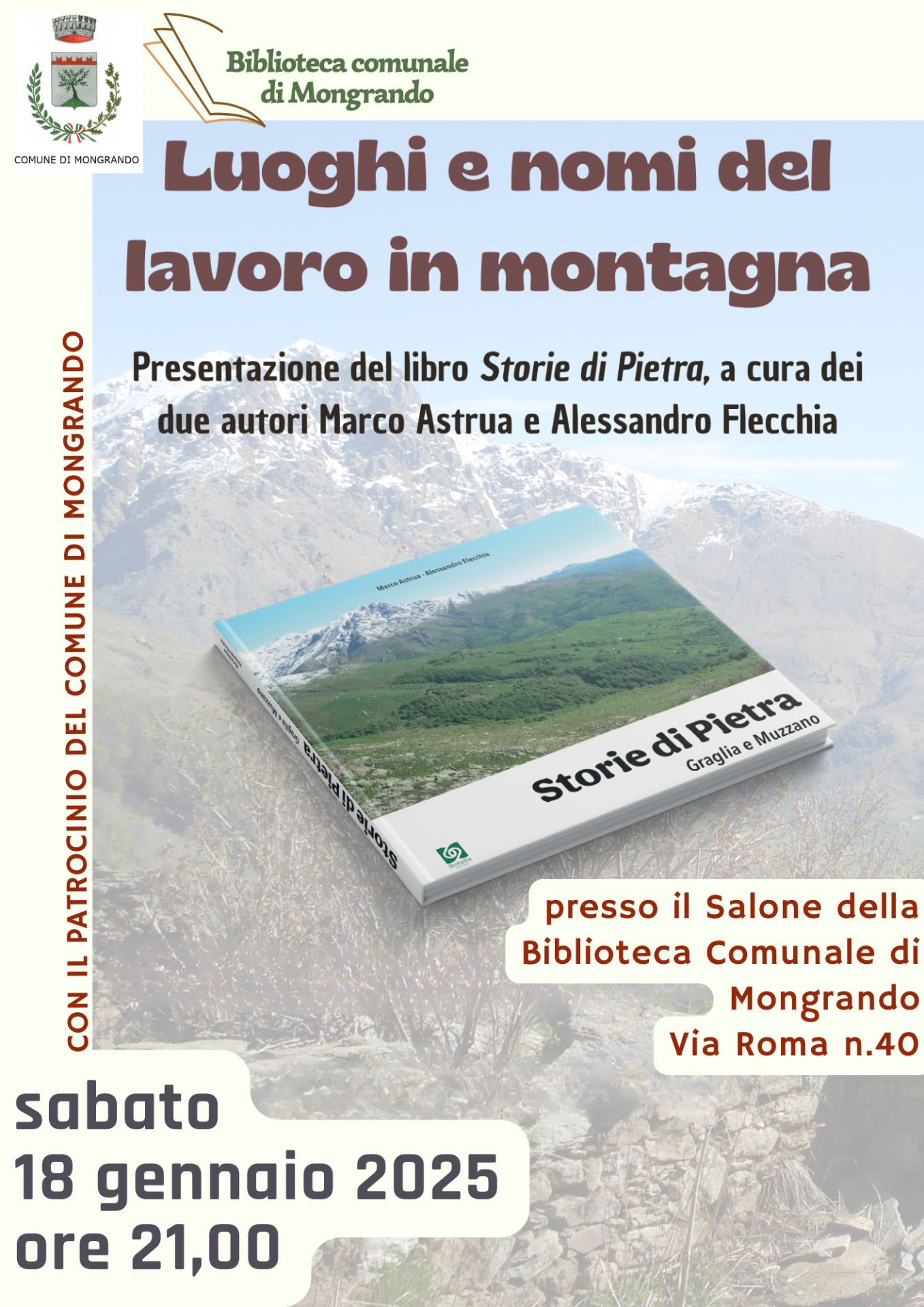 Locandina Luoghi e nomi del lavoro in montagna