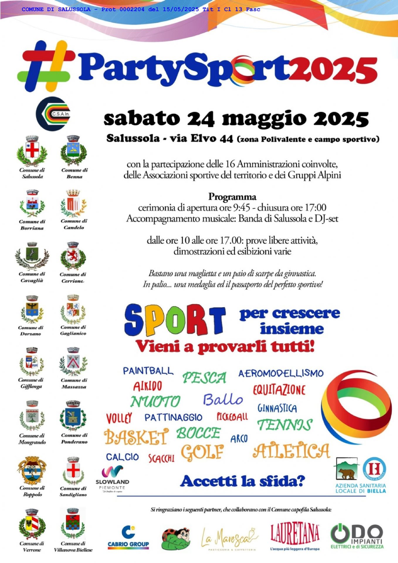Locandina #partysport 2025