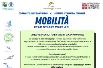 Locandina incontri mobilità settembre e ottobre 2025