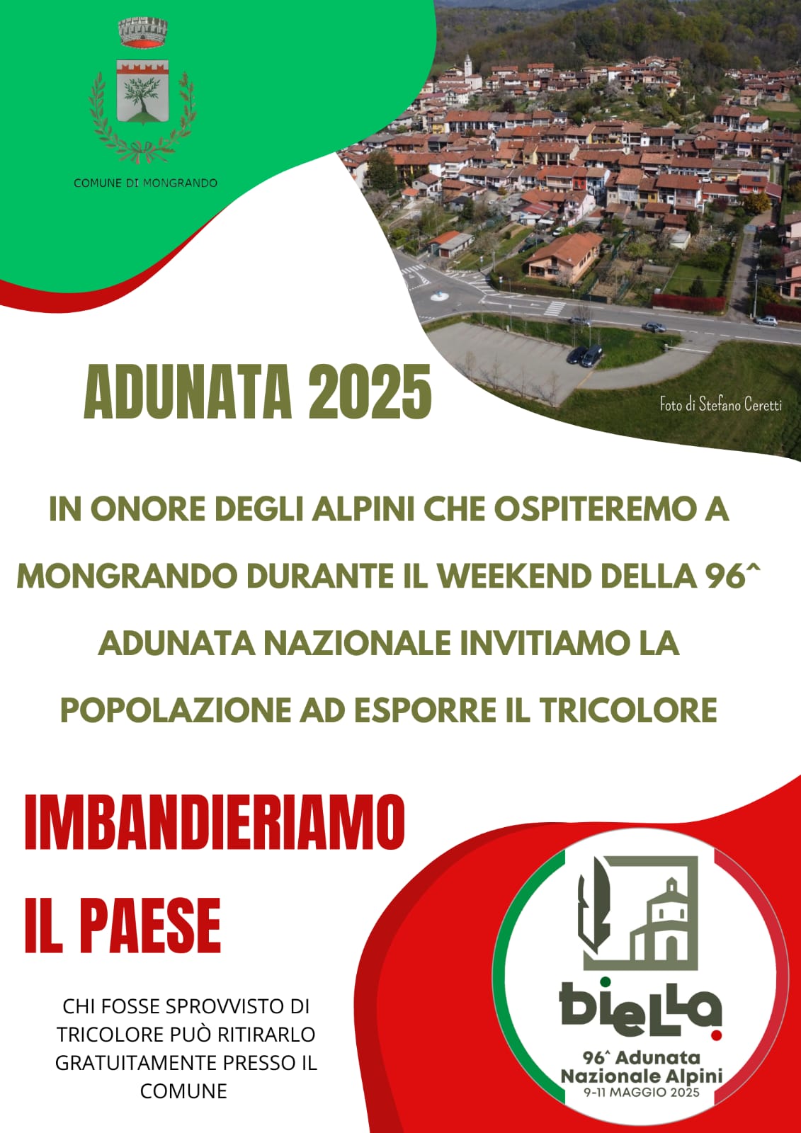 Locandina bandiere alpini