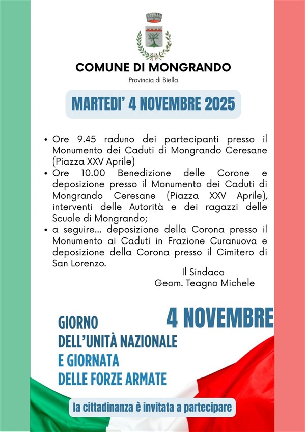 Locandina 4 novembre