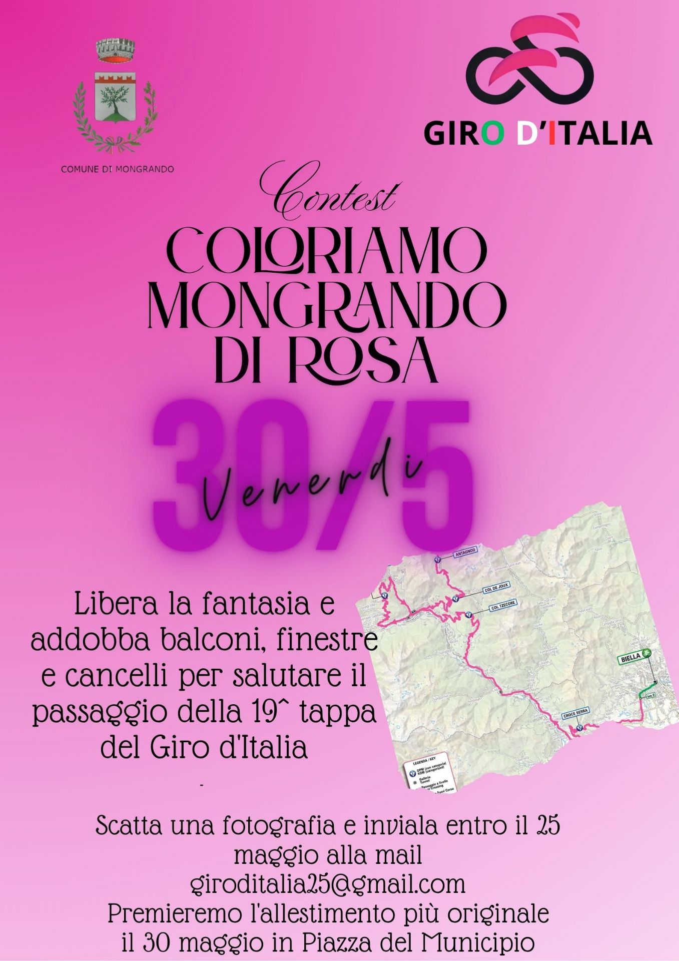 Coloriamo Mongrando di Rosa