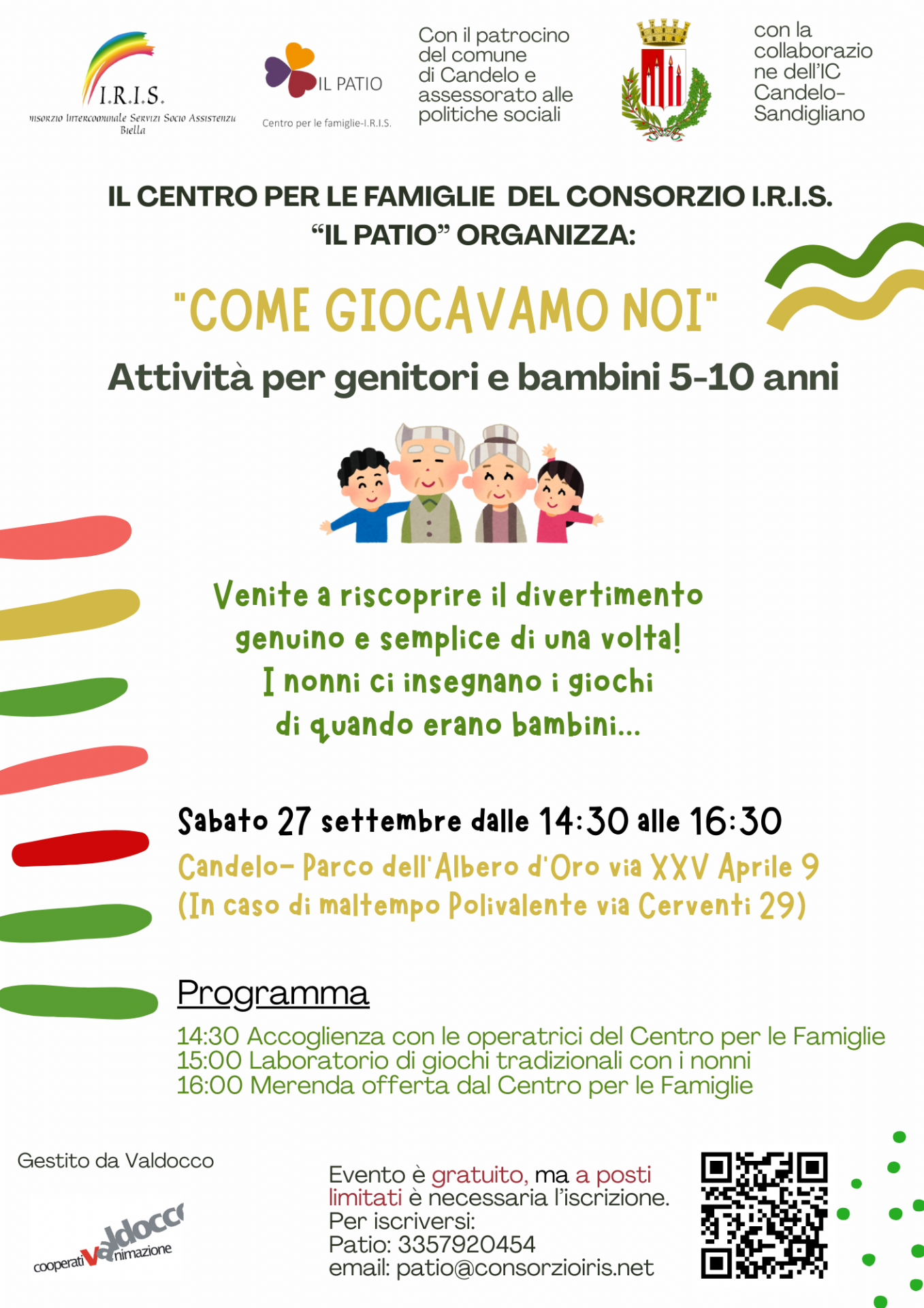 Locandina evento nonni Candelo